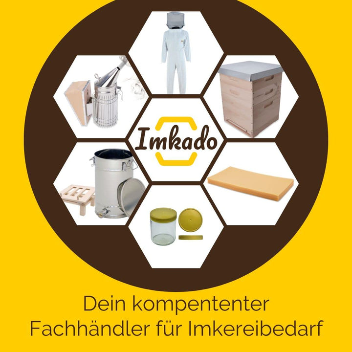Imkado Atmungsaktiver Imkeranzug, Schutzbekleidung für Imker - Schutz vor Bienenstichen (L, Schleier