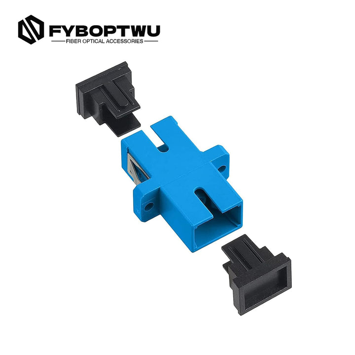 25 Stück SC Faser-Optik-Koppler SC Singlemode (SM) Simplex Faser-Optik-Adapter SC-Weiblich zu SC-Wei