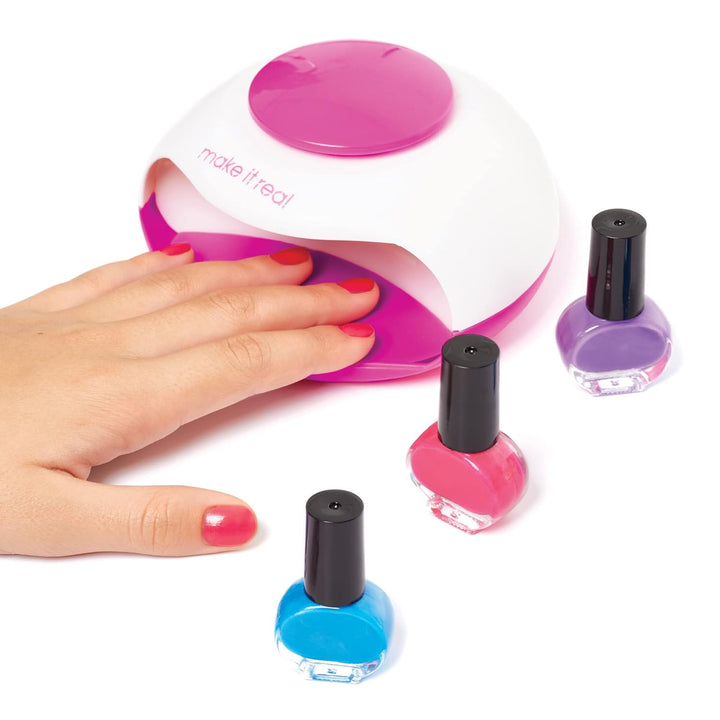 Make It Real Dream DIY Glitzer-Maniküre Nagellackset – Komplettes Spa-Erlebnis mit Lack, Stickern un