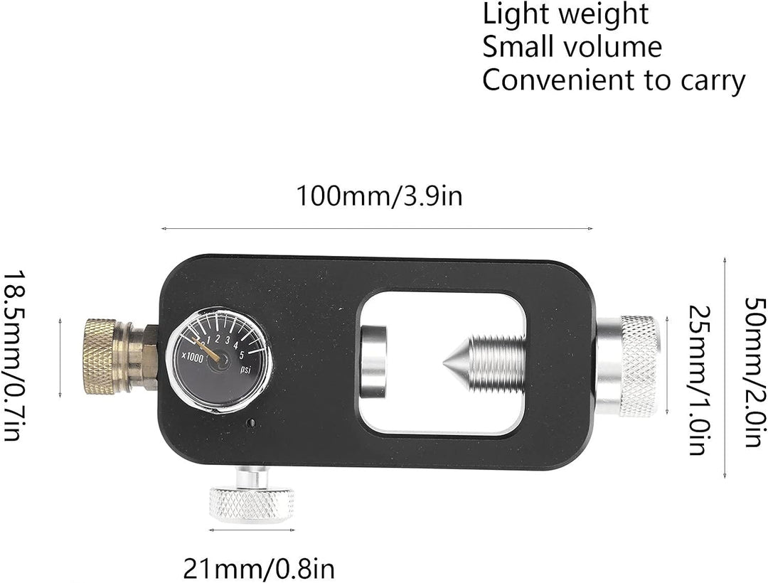 DIDEEP Scuba Diving Refill Tank Adapter Tauchadapter für Tauchausrüstung, Grosse Bis Kleine Flasche