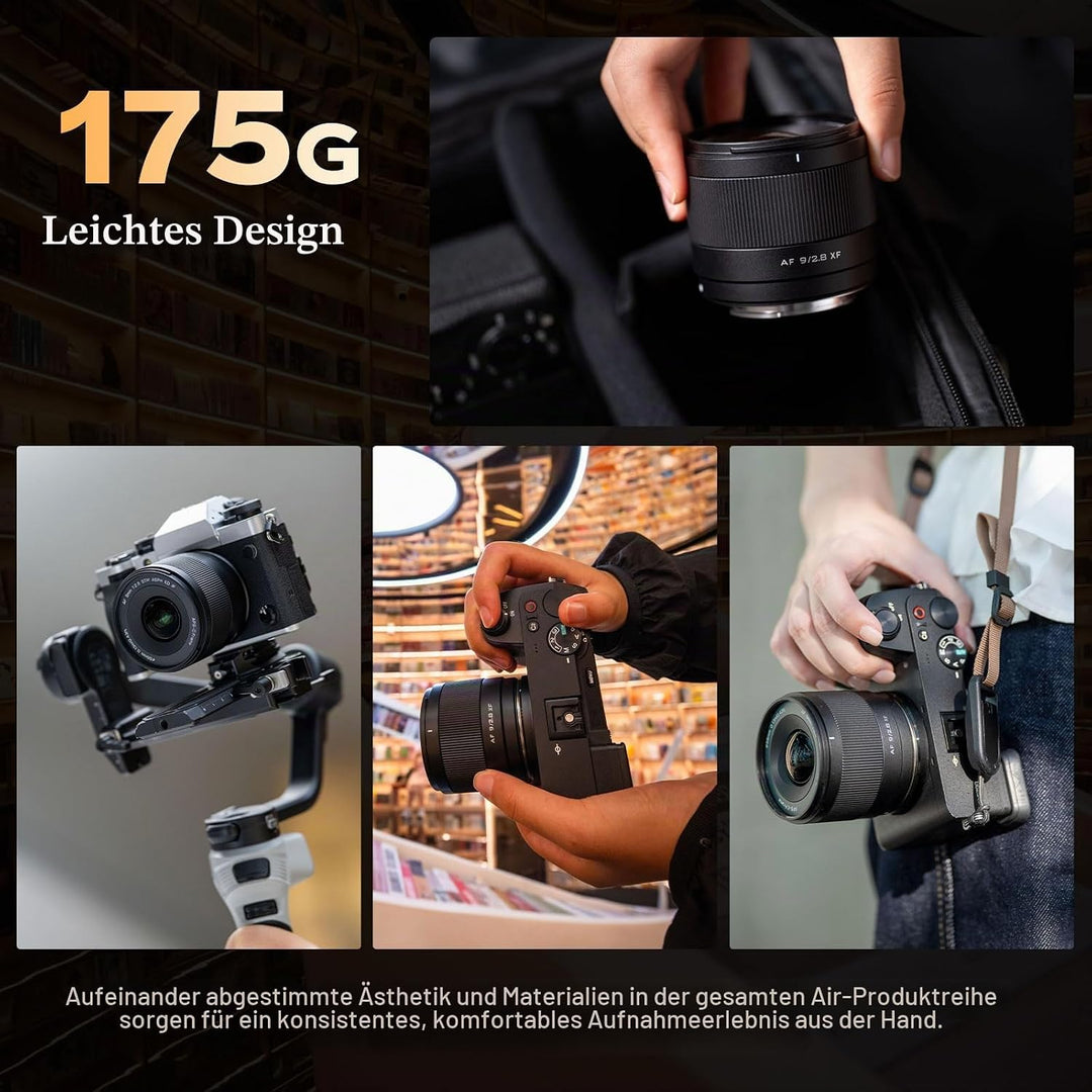 VILTROX 9mm F2.8 Air XF Mount Kameraobjektiv Lens für Fuji X APS-C Autofokus Ultraweitwinkelobjektiv