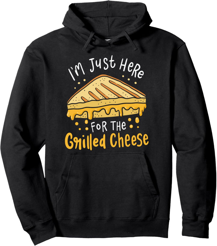 Ich Bin Nur Für Wegen Dem Käse Da - Lustiges Gegrillter Käse Pullover Hoodie