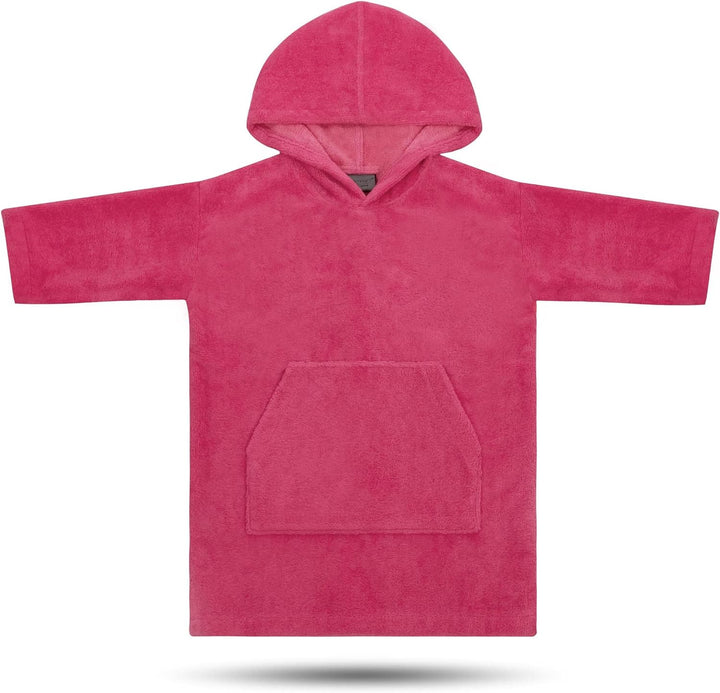 normani Kinder Badeponcho bis 13 Jahren langarm Badehandtuch - Frottee Kapuzenhandtuch Handtuch-Ponc