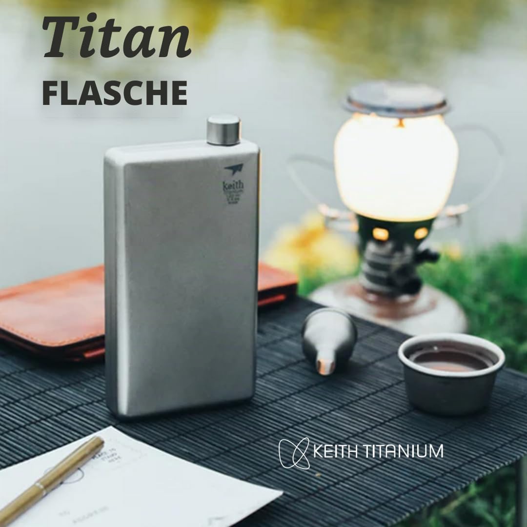 Keith Titanium Taschenflaschen - Wärme- und korrosionsbeständige Weinflaschen für Männer und Frauen