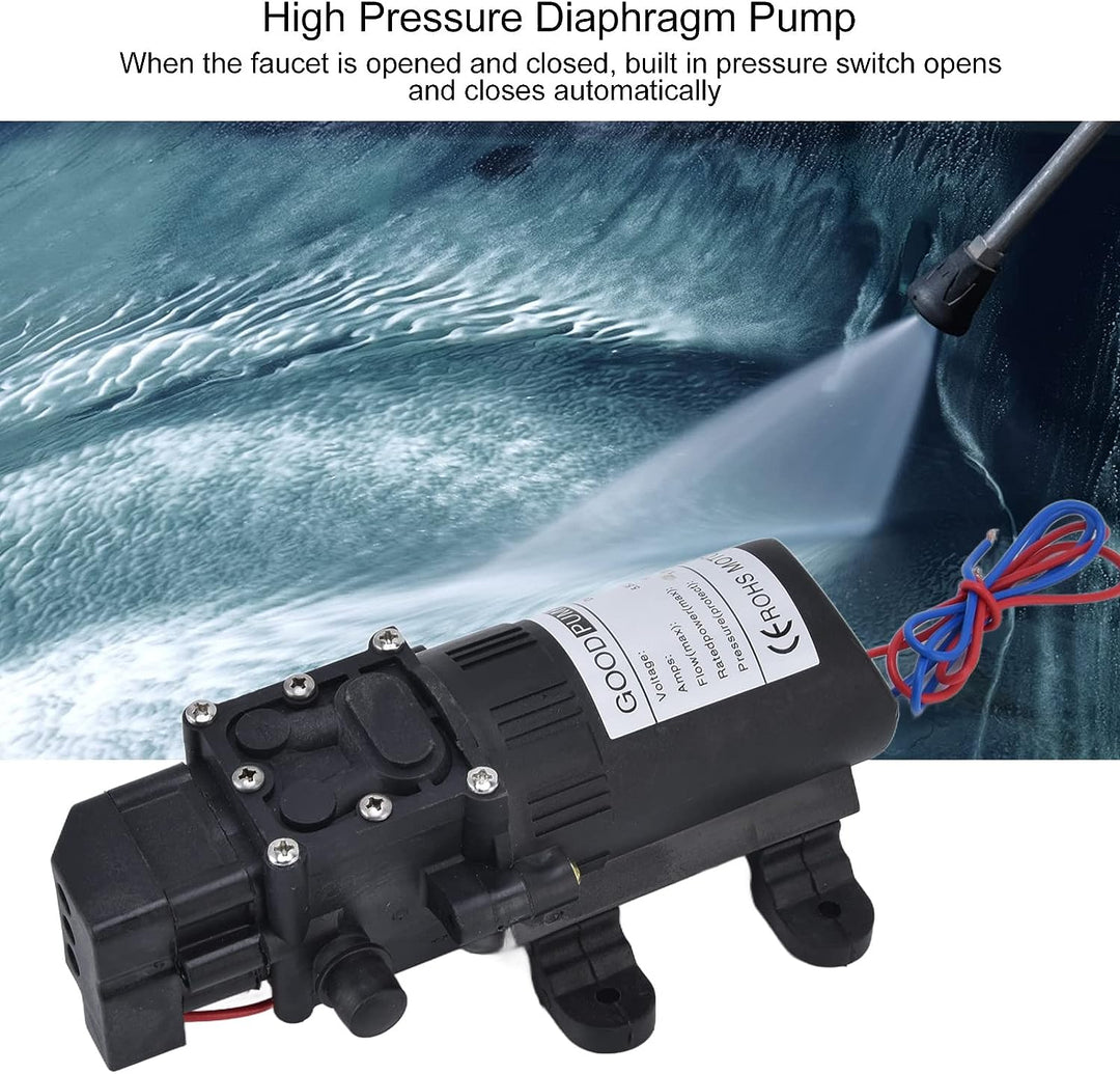 12 V Wasserbooster AC-Druckpumpe,Membranpumpe, selbstansaugende Upgrade-Pumpe, Wasser-Membranpumpe,