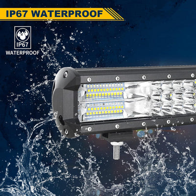 Willpower LED Arbeitsscheinwerfer Bar 18'' 46cm 252W LED Scheinwerfer 12V 24V Flutlicht Strahler Com