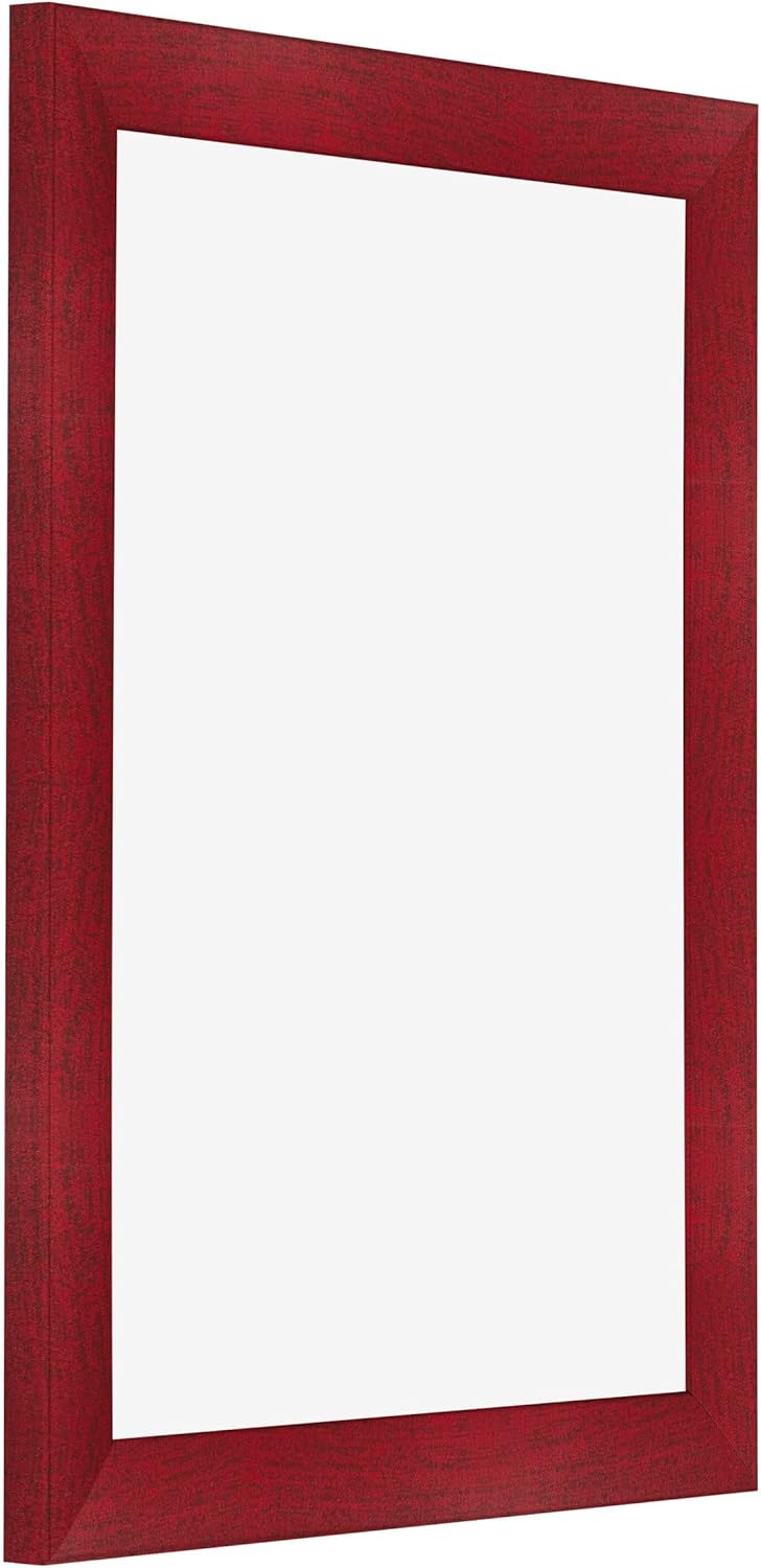 yd. Your Decoration - Bilderrahmen 75x100 cm - Weinrot Gewischt - Bilderrahmen aus MDF mit Acrylglas