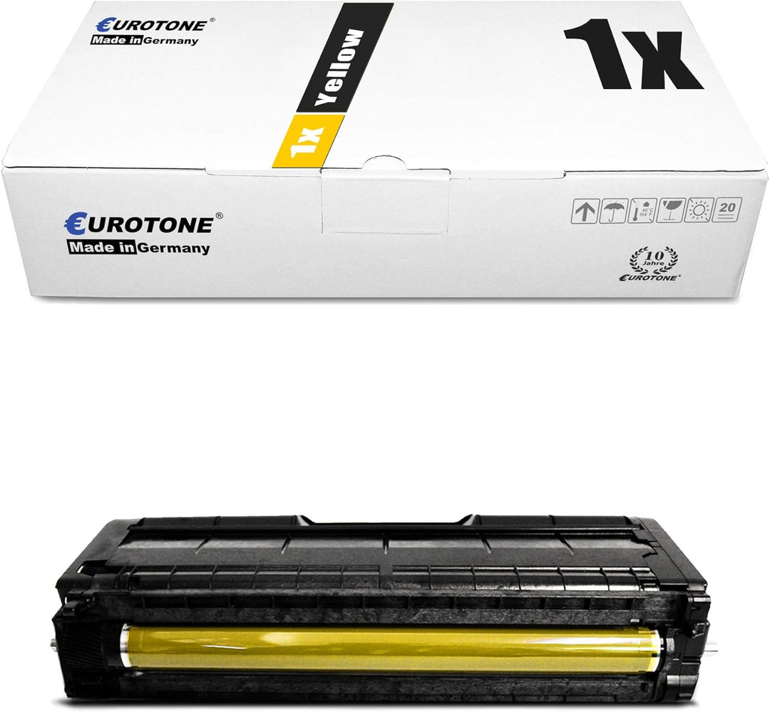 1x Eurotone Toner für Ricoh SP C 250 sf e SFw DN ersetzt 407546 Yellow Gelb 1x Yellow, 1x Yellow