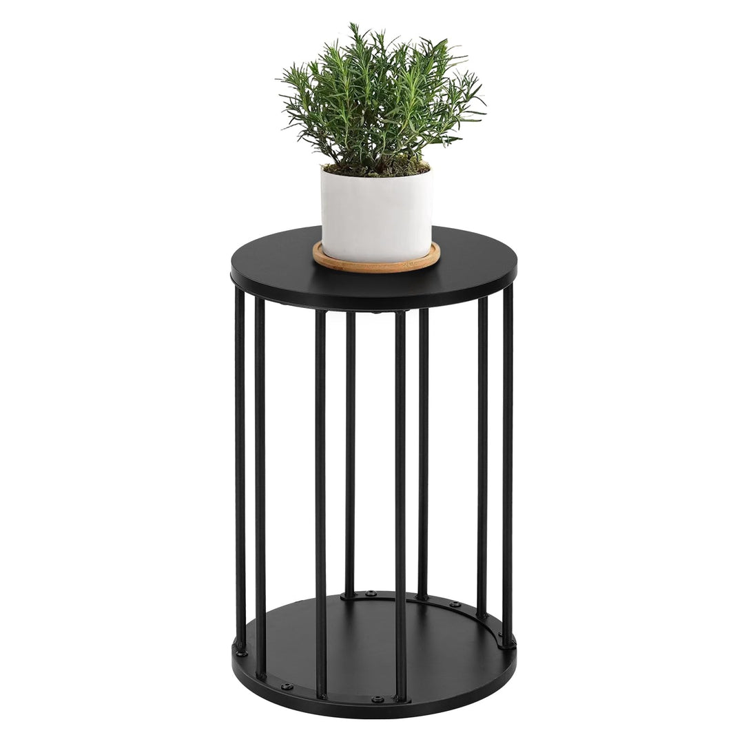 HDANI Rund Pflanzenständer Metall 45cm,Solider und Robuster Blumenständer für Wohnzimmer, Garten,Bal