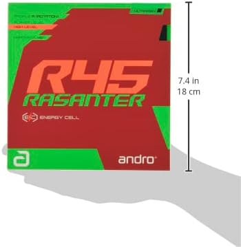 ANDRO Belag Rasanter R 45 Schwarz 1,7 mm, Schwarz 1,7 mm