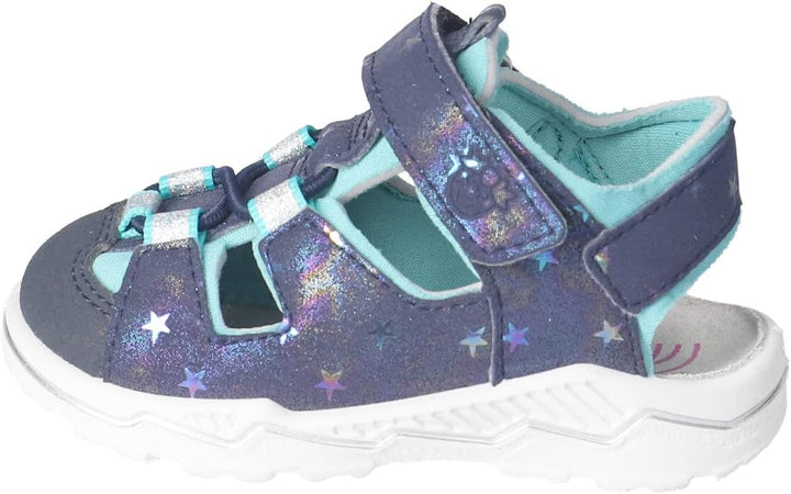 RICOSTA Mädchen und Jungen Sandalen Gery, Kinder Lauflernschuhe, Weite: MITTEL, waschbar 23 EU Blau