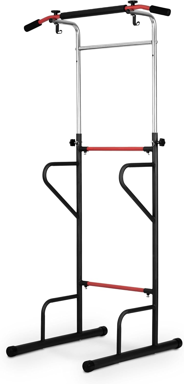 NEO SPORT Freistehende Klimmzugstange NS-300 für Klimmzüge Krafttraining Übungen aus verstärktem Sta