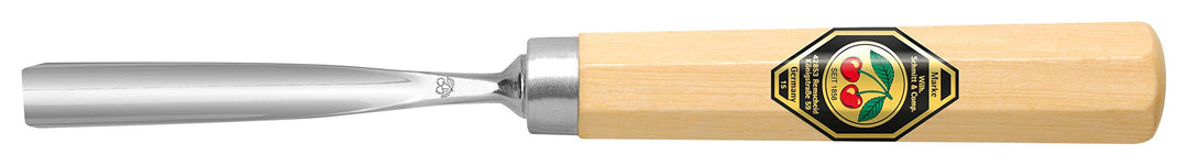 "KIRSCHEN" Werkzeuge 3210006 | Kerbschnitzbeitel mit Weissbuchenheft Stich 10, gerade & tiefer Höhlu