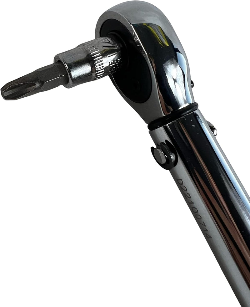 Kraftwelle Drehmomentschlüssel Set Fahrrad & Motorrad 1/4 Zoll Antrieb mit Umschaltknarre, Verlänger