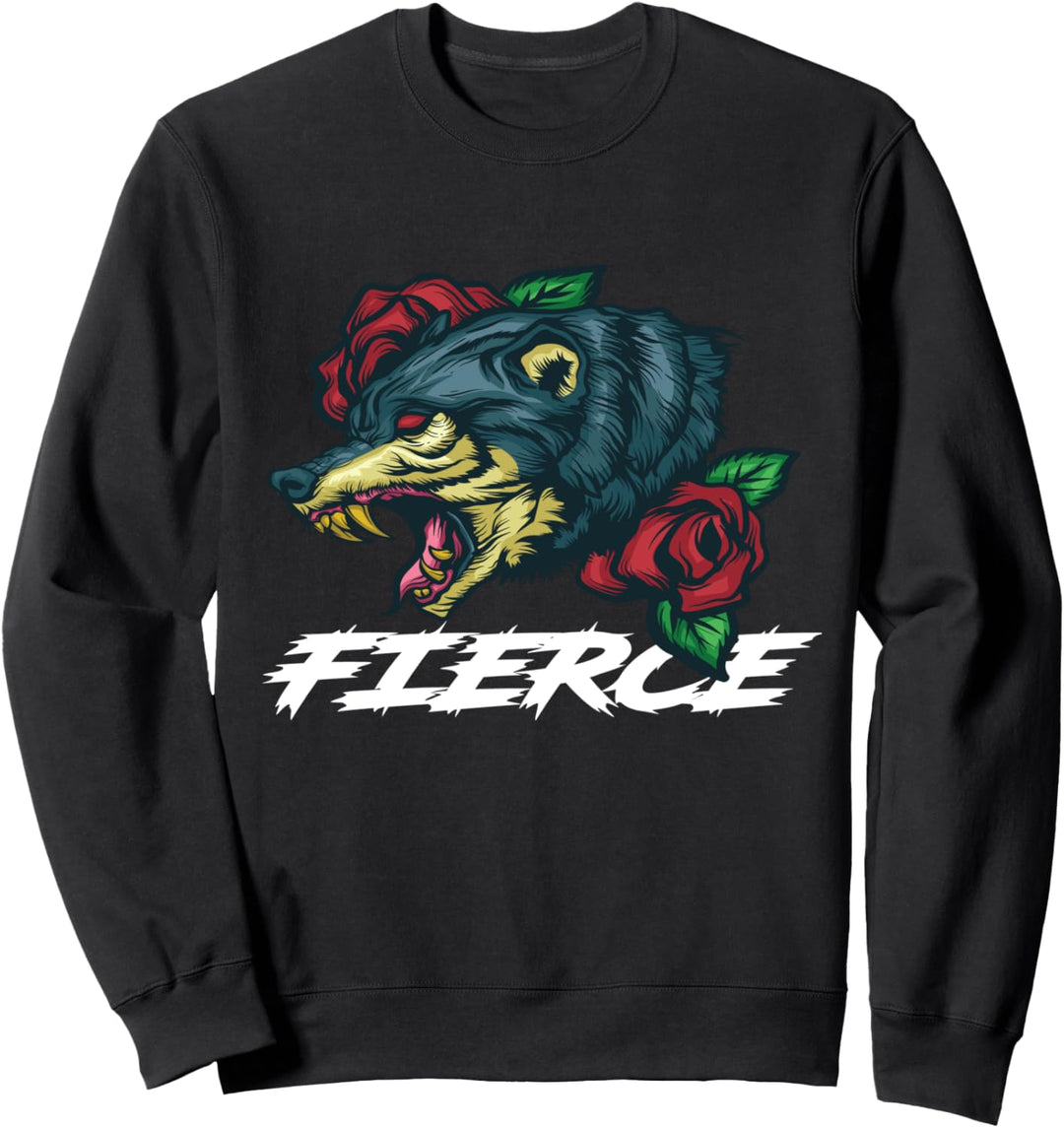 Heftige Wolfsgeschenkwölfe der Frauen Sweatshirt
