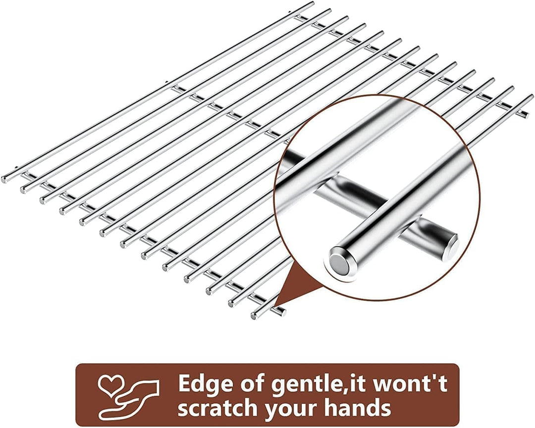 GFTIME 7637 Edelstahl Grillrost 44,5x26cm ，69866 Edelstahl Grill-Warmhalterost ，7635 Flavorizer Bars