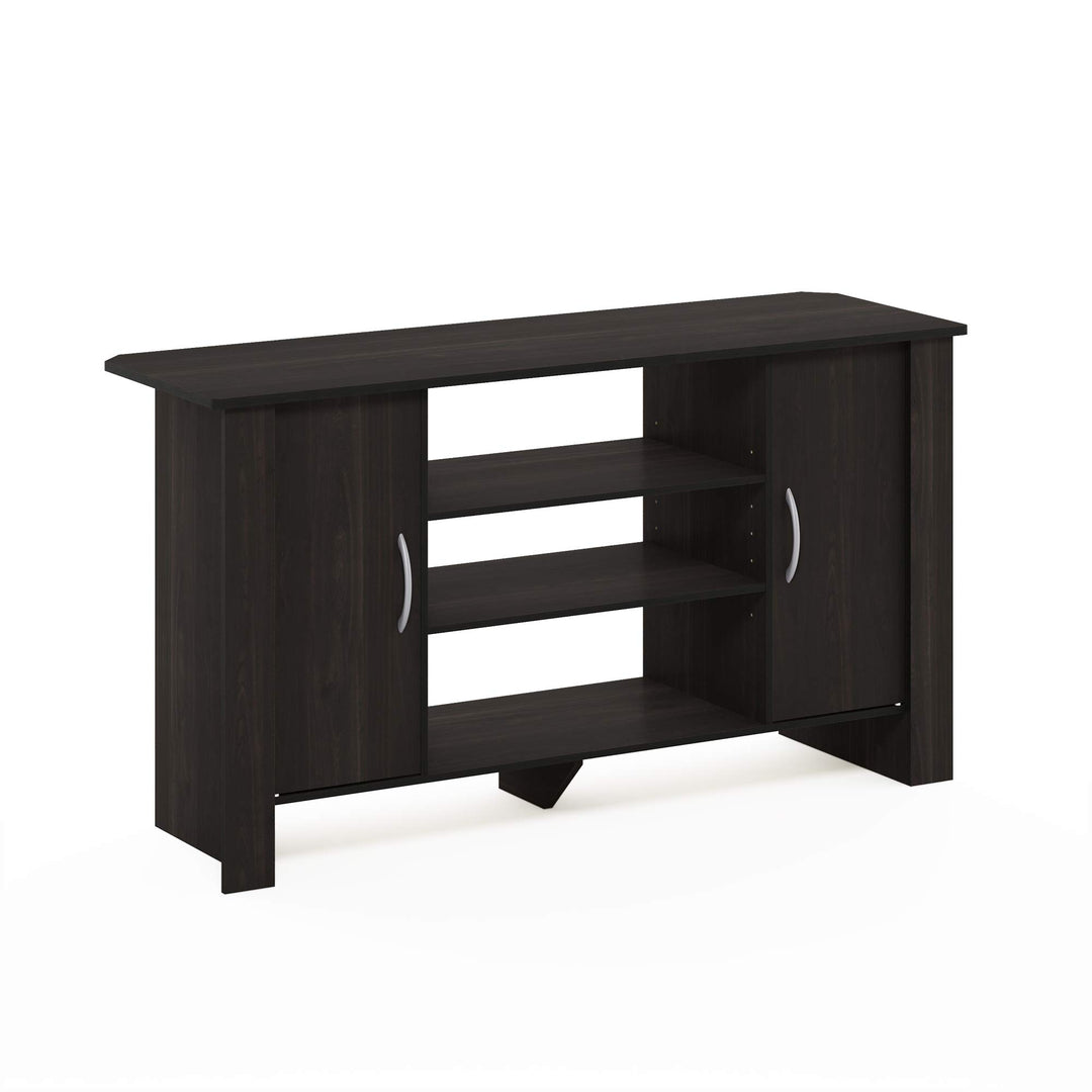 Furinno Econ TV Stand Unterhaltungszentrum, Espresso, 106.9 (Breite) x 57.9 (Höhe) x 34.3 (Tiefe) cm