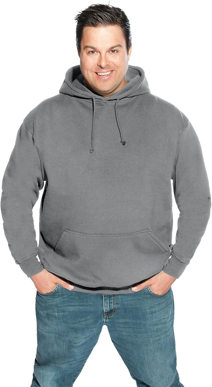 Basic Hoodie 80-20 Plus Size Herren, Sportgrau, XXXL
