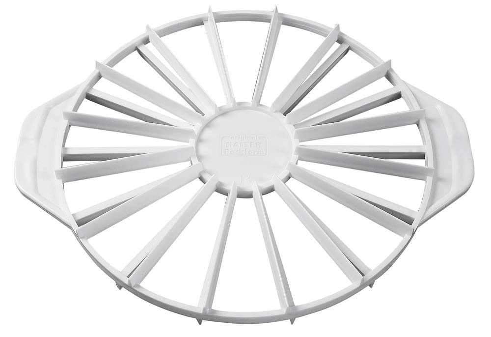 Original Kaiser Classic Torten-Einteiler Kunststoff 31,5 cm, Kuchenteiler von 14 oder 16 gleichgross
