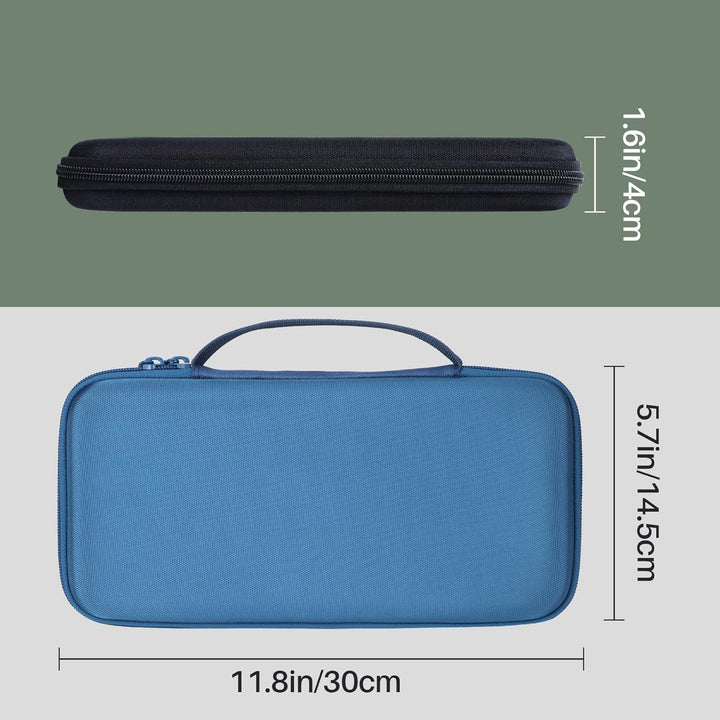 Hart Reise Schutz Hülle Etui Tasche für Logitech Pebble Keys 2 K380s K380 Multi-Device Tastatur (Bla