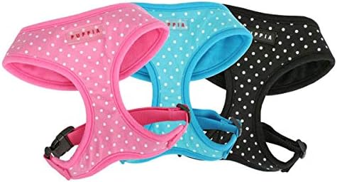 Puppia Hundegeschirr, gepunktet, Grösse L, Himmelblau himmelblau L, himmelblau L