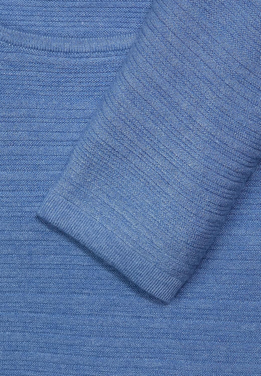 Street One Damen Strickpullover 44 Dazzling Blue Melange, 44 Dazzling Blue Melange