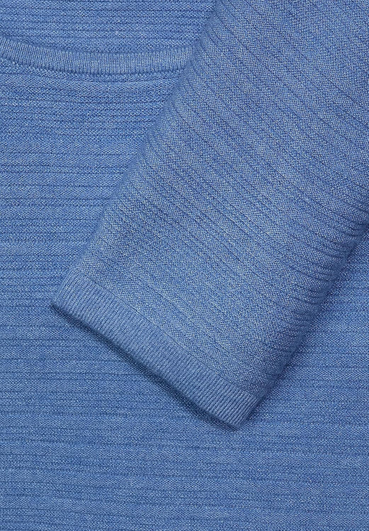 Street One Damen Strickpullover 44 Dazzling Blue Melange, 44 Dazzling Blue Melange