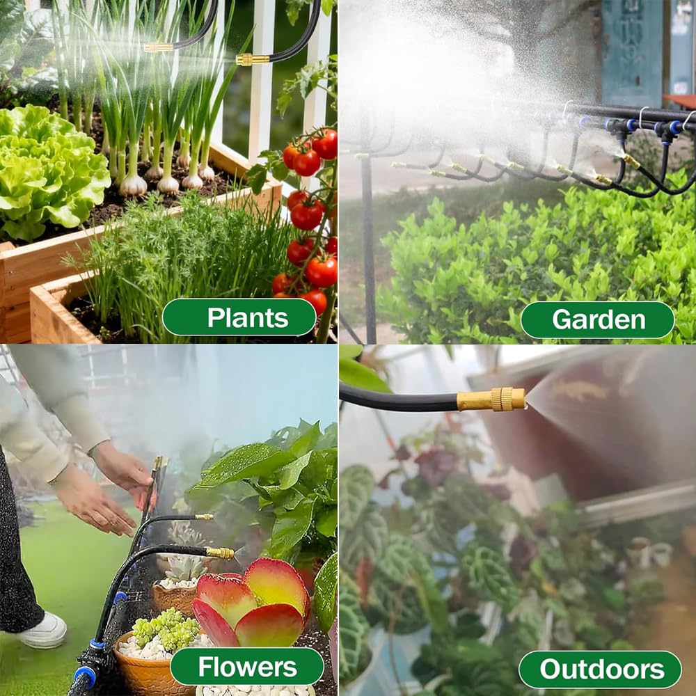 15M Automatisches Bewässerungssystem Garten 360 °, Automatische Bewässerung mit 15 Stück Einstellbar