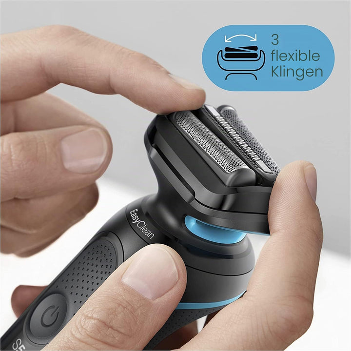 Braun Series 5cs Rasierer Herren, Elektrorasierer mit 3 flexiblen Klingen, Barttrimmer, Ladestand, 5