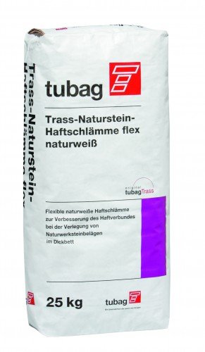 tubag Trass-Naturstein-Haftschlämme TNH-flex naturweiss 25 kg/ Sack