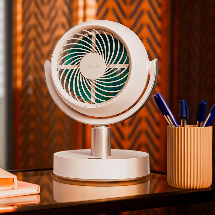 Cecotec Tischventilator EnergySilence 800 Cyclone Desk Portable, DC Motor 10 W, 6 Zoll, 4000 mAh Akk