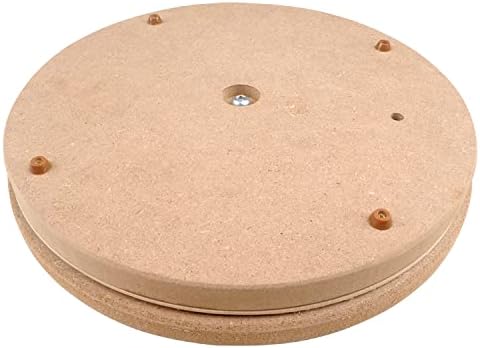 KUNSTIFY Töpferscheibe I Rund I 30cm Durchmesser, Höhe 5 cm MDF Drehscheibe Drehteller für Töpferei