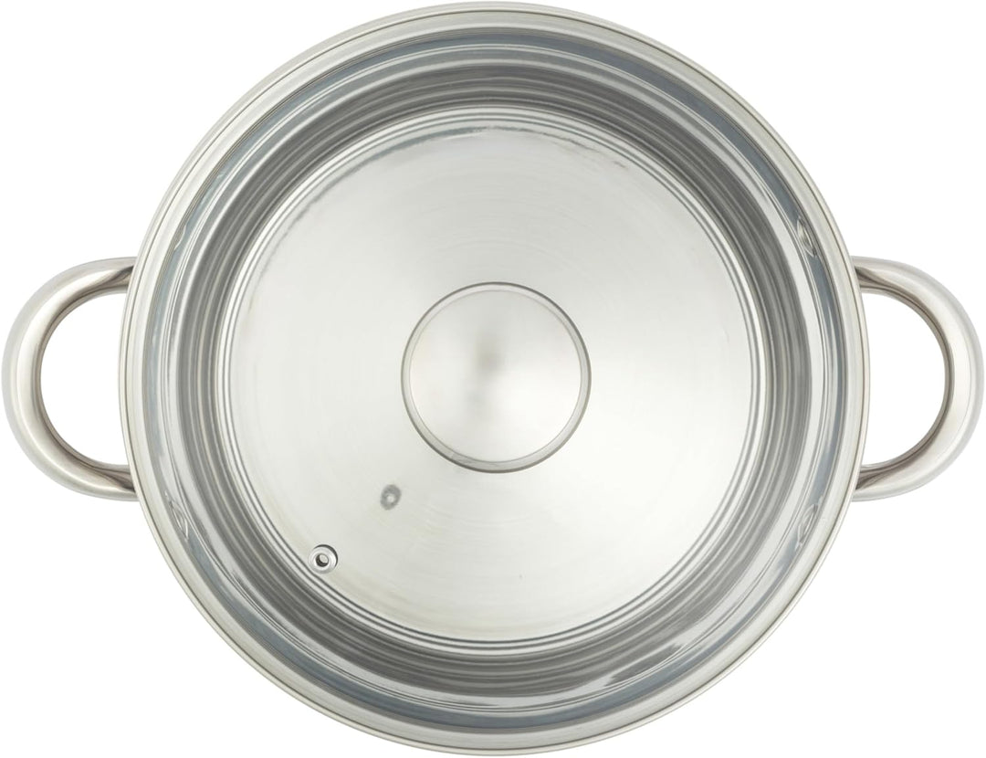 Russell Hobbs Classic Collection 24cm Suppentopf – Kochtopf aus Edelstahl, Deckel aus gehärtetem Gla