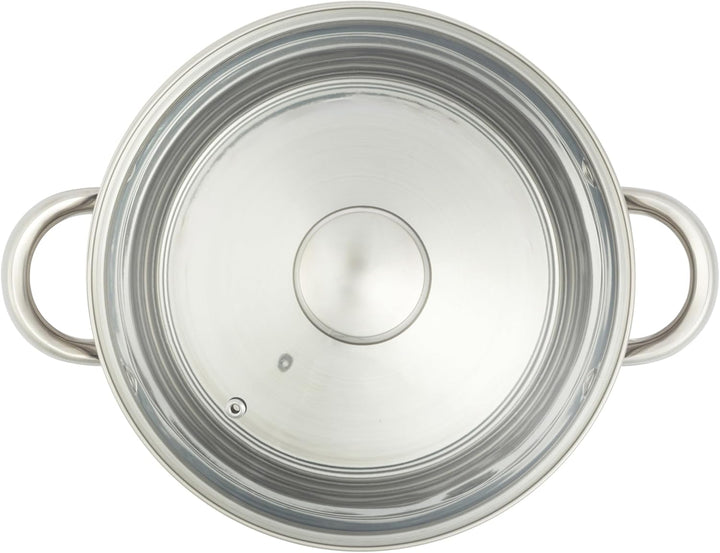 Russell Hobbs Classic Collection 24cm Suppentopf – Kochtopf aus Edelstahl, Deckel aus gehärtetem Gla
