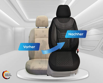 BREMER SITZBEZÜGE Mass Auto Schonbezüge kompatibel mit VW Golf Plus Fahrer & Beifahrer Set ab 2004-2