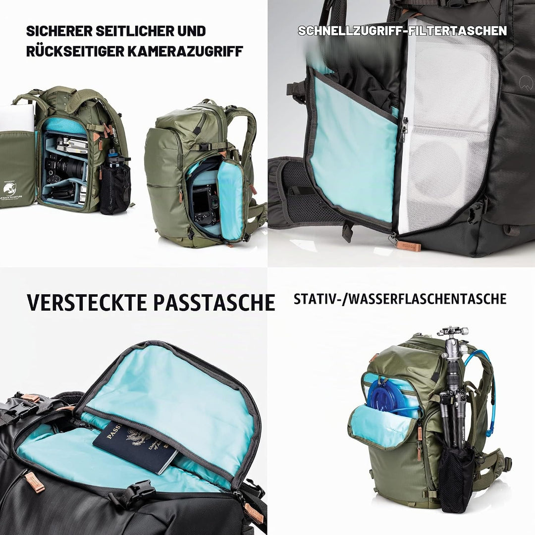 Shimoda Explore V2 25 Fotorucksack, wasserabweisend, für DSLR, spiegellose Kameras, Batterien und Ob