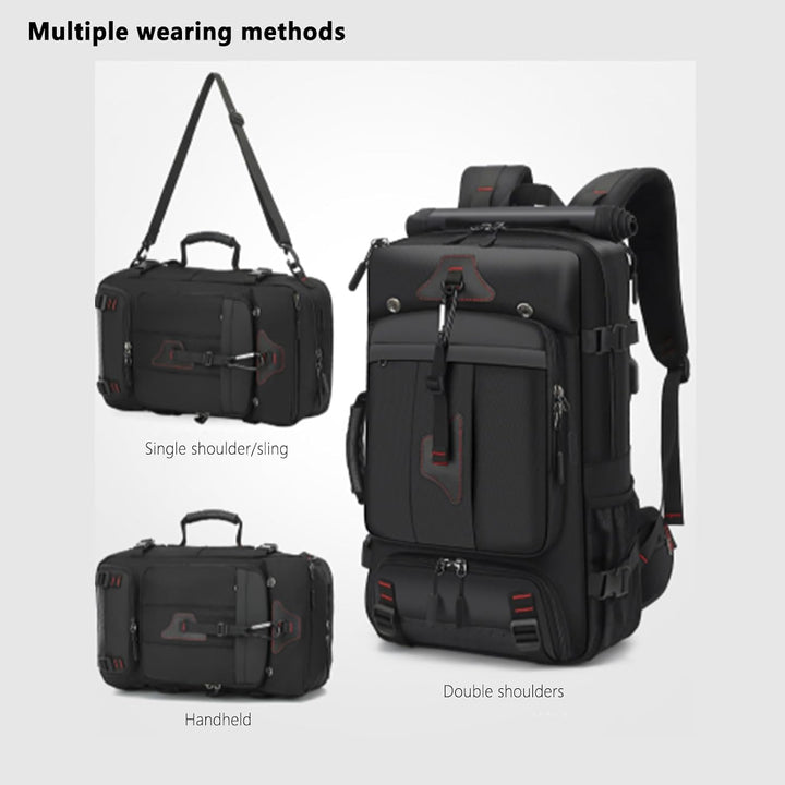 Wasserdichter Reiserucksack, grosse Kapazität, ergonomische Outdoor-Tasche, kompakt, leicht, für Cam