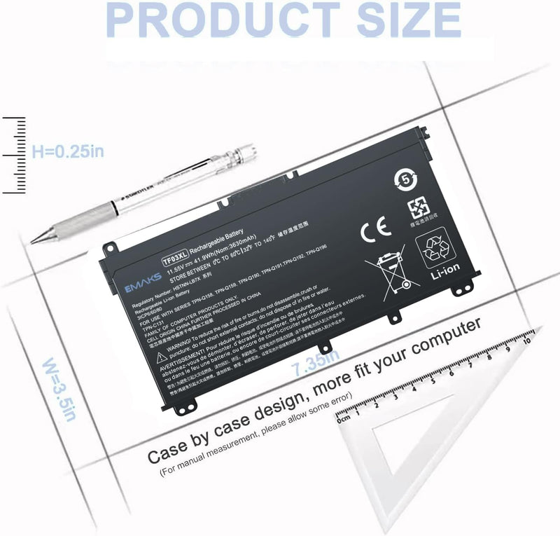 TF03XL 920070-855 920046-421 HSTNN-LB7J HSTNN-LB7X HSTNN-UB7J Laptop Akku für HP Pavilion 14-bf 14-b