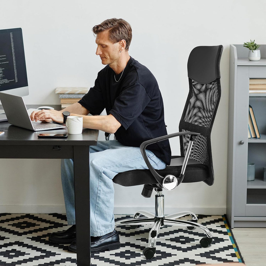 Yaheetech Bürostuhl, ergonomischer Schreibtischstuhl, Computerstuhl, 360° Drehstuhl, chefsessel mit