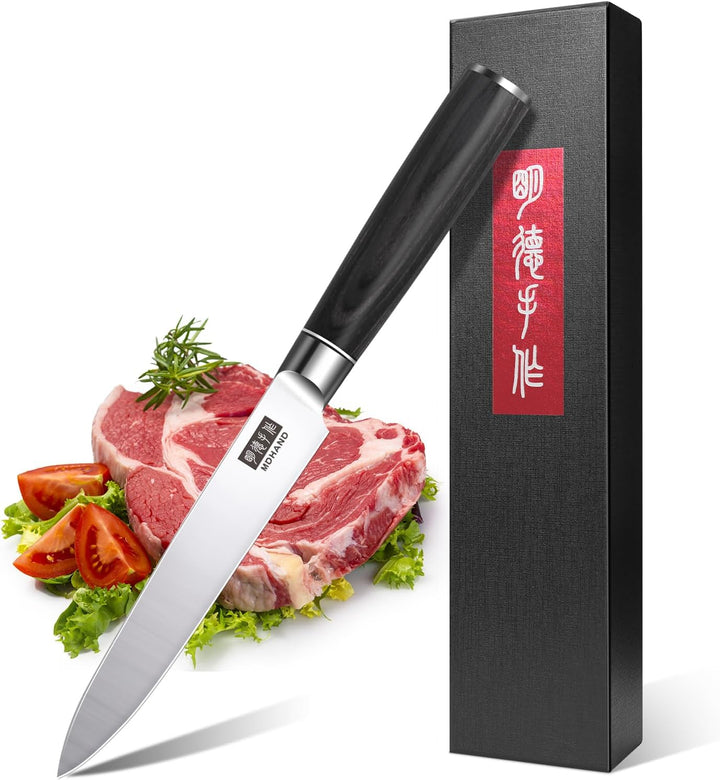 MDHAND Obstmesser Kochmesser Allzweckmesser Profi 13 cm Scharf Küchenmesser Chefmesser aus rostfreie