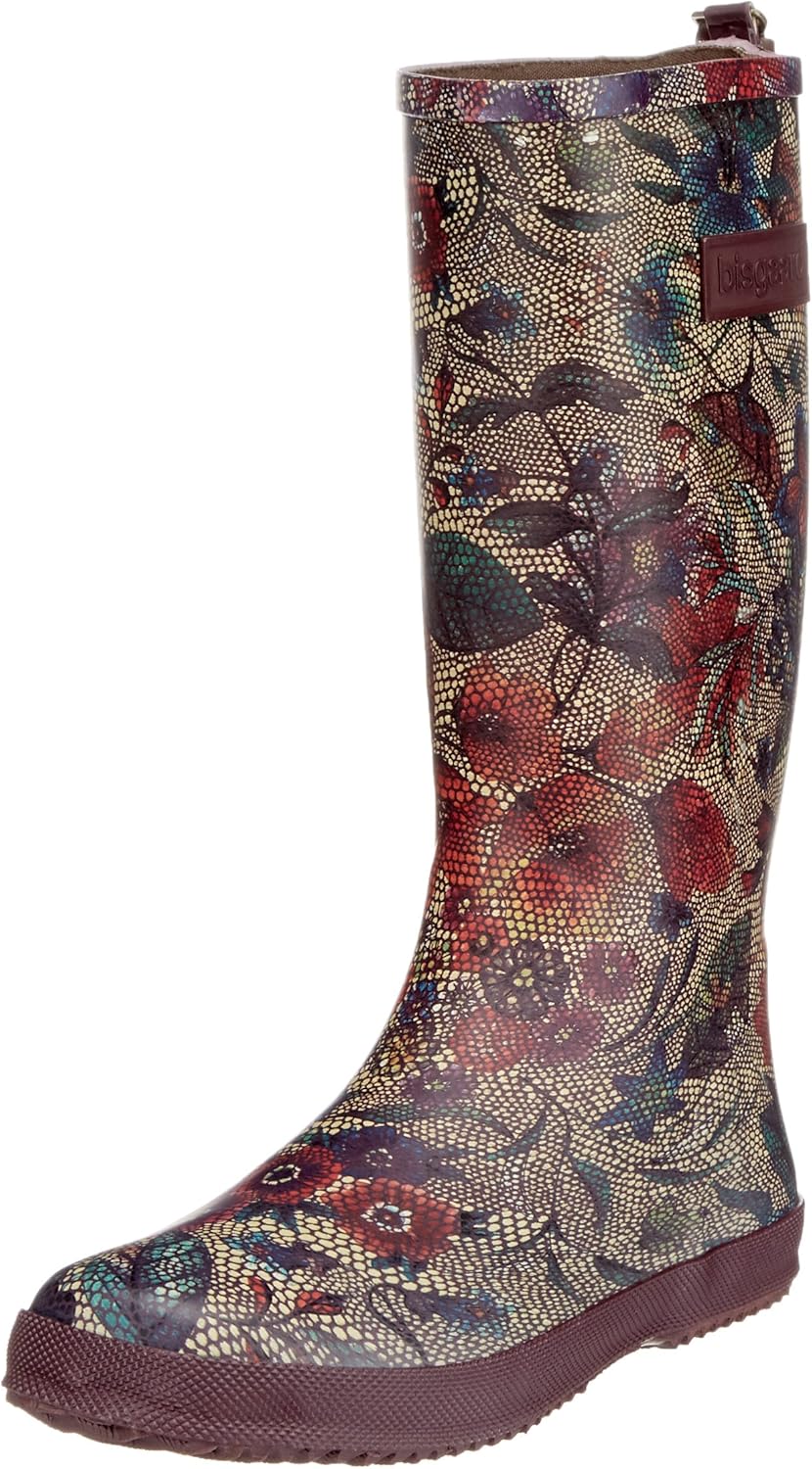 Bisgaard Mädchen Flower Gummistiefel 20 EU Mehrfarbig 174 Bordeaux Flowers, 20 EU Mehrfarbig 174 Bor