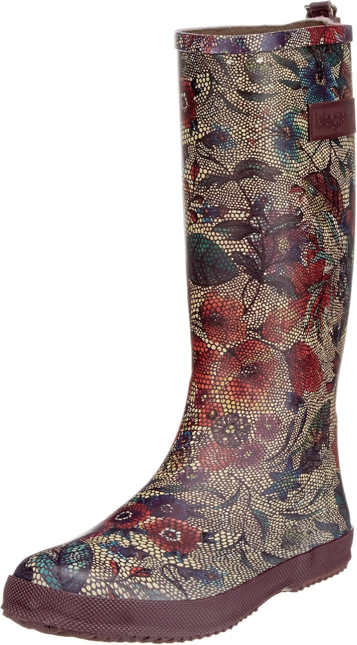 Bisgaard Mädchen Flower Gummistiefel 20 EU Mehrfarbig 174 Bordeaux Flowers, 20 EU Mehrfarbig 174 Bor