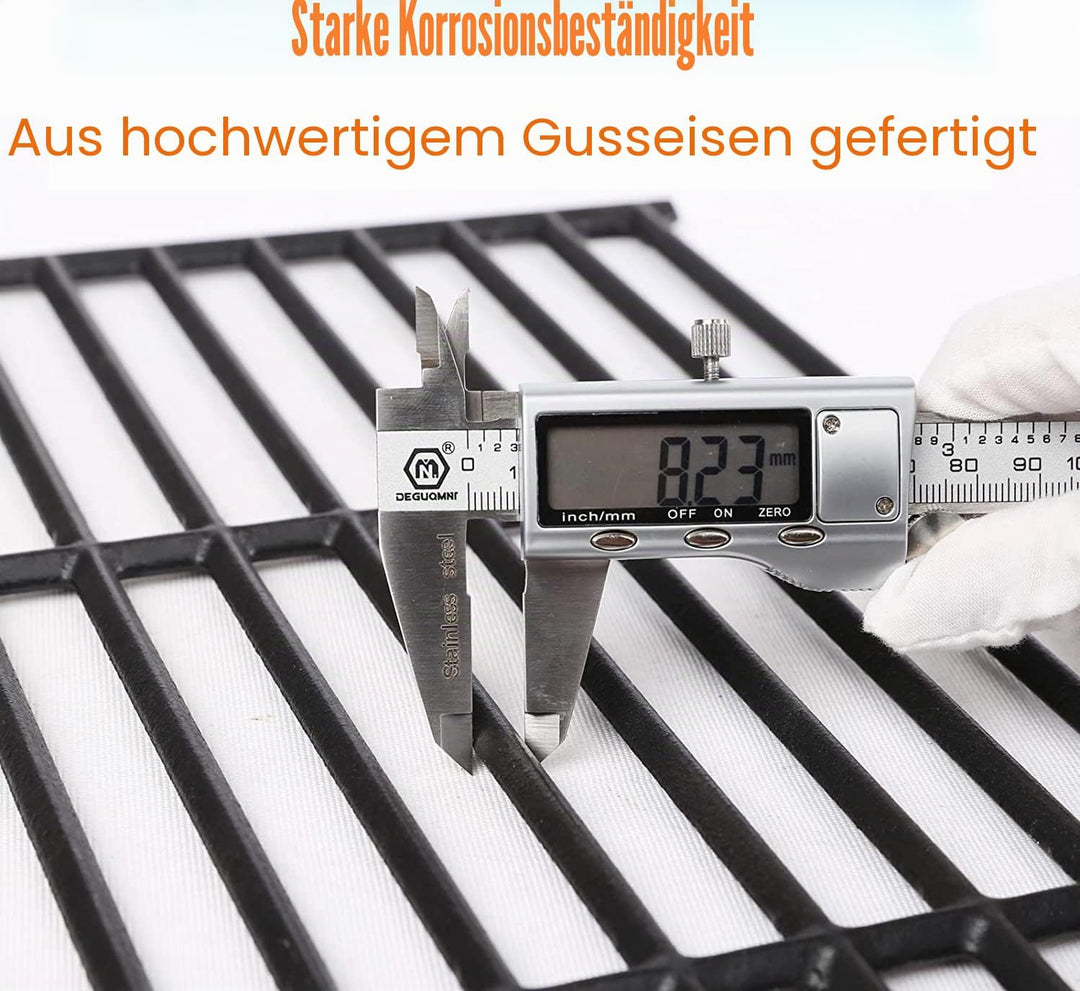 Denmay Gusseisen Grillrost 43 x 21 cm für Charbroil, Enders Boston 3, Enders Monroe 3 Pro, Landmann
