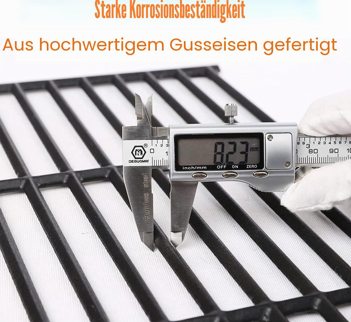 Denmay Gusseisen Grillrost 43 x 21 cm für Charbroil, Enders Boston 3, Enders Monroe 3 Pro, Landmann