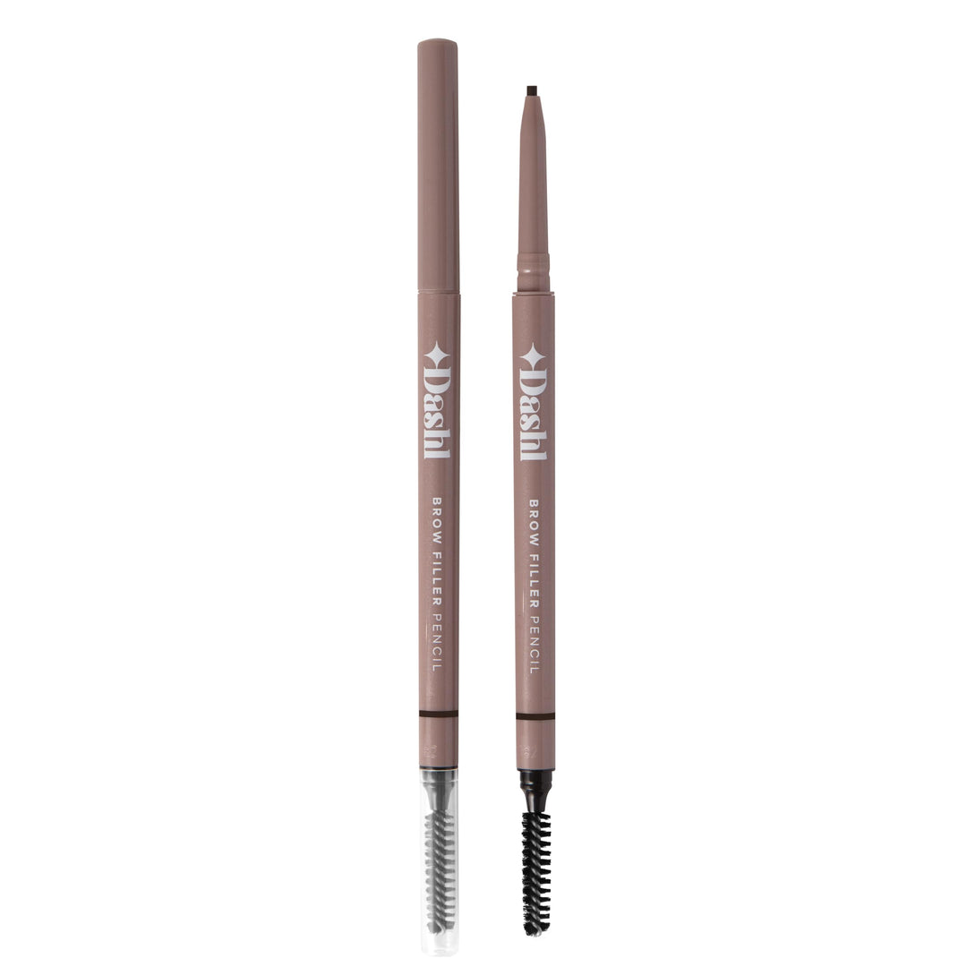 DASHL Brow Filler Pencil, Micro Eyebrow Pencil, Ultra-Slim Precision, Long-Lasting, 100% Vegan (Ebon