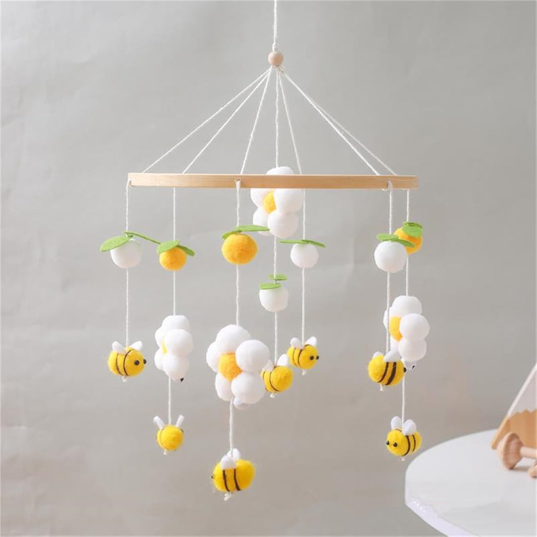 Herfair Bienen Baby Mobiles Bettglocke Blumen, Mobile Baby Windspiele Babybett Anhänger Baby Mobile