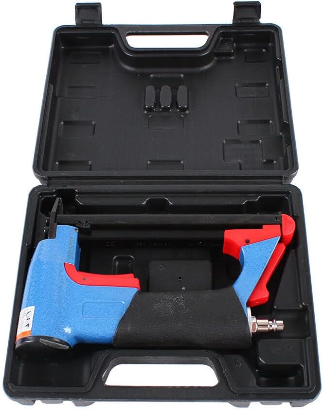 Druckluft Tacker 1/2" Pneumatische Druckluftnagler 4-16mm Professional Druckluftnagel für Workshop u