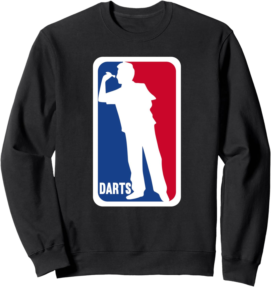 Dartscheibe Dartboard Bullseye Dartplayer Logo Sweatshirt