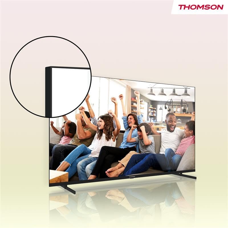 THOMSON 43 Zoll (109cm) 4K Ultra HD Smart Google TV, Wi-Fi, Dolby Audio, HDR10, Bluetooth 5.1, Tripl