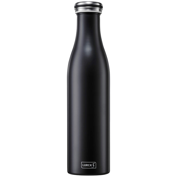 Lurch 240928 Isolierflasche / Thermoflasche für heisse und kalte Getränke aus doppelwandigem Edelsta